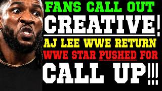 WWE News! Fans Call Out WWE Booking! AJ Lee Return! Top WWE Star Pushed for Main Roster Call Up!