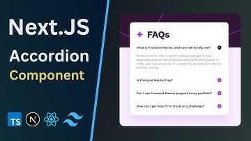 How to Create A Responsive FAQ Accordion in React & Next.js with TailwindCSS