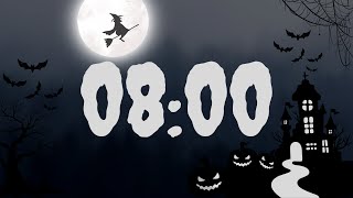 8 minute halloween timer with music