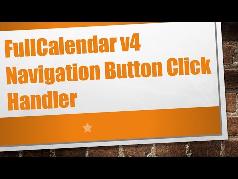 FullCalendar v4 Navigation Button Click Handler