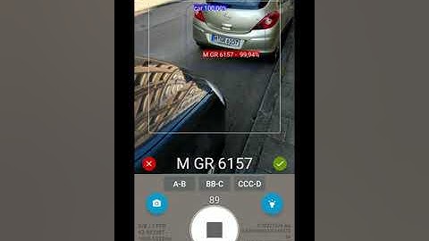 Automatic license plate recognition - Day walk - 1-liner - TensorFlow TFLite Mobile