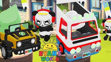 Tag with Ryan Ghost Pirate vs Red Titan | Road Trip van vs Orange SUV - Gameplay