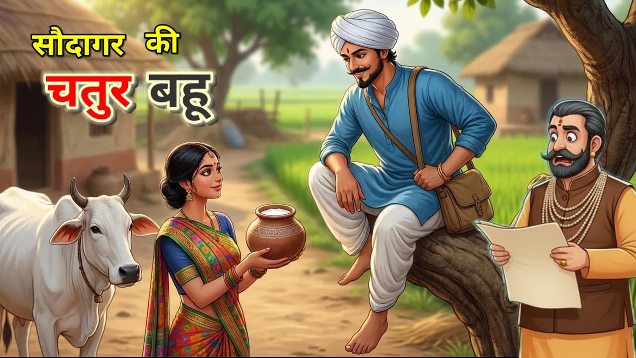💠सौदागर की चतुर बहू |Hindi Moral Story|शिक्षाप्रद कहानी|Panchtantra ki kahani |Bedtime cartoon story