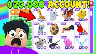 The *RICHEST* Adopt Me Inventory EVER! ($20,000 ACCOUNT)