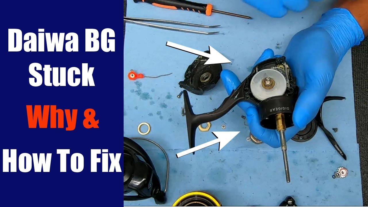 Daiwa BG4000 Stuck - Why & How To Fix - Fishing Reel Repair 