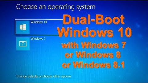 How to install, dual boot Windows 10 along with Windows 7 or 8/8.1