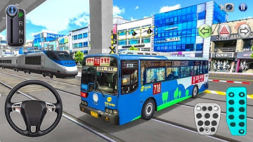 New Old City Hyundai Bus vs Bullet Train - 3D Driving Class Best Android Bus Simulator - Game 2025