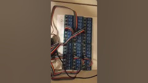 48 relays, one raspberry pi, 3 MCP23017s