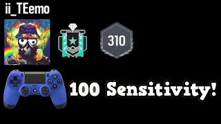 100 Sensitivity in Rainbow Six Siege - Fragmovie - Console Diamond !