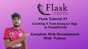 Creating A Text Analyzer App  in Flask(Part2) | Web Development With Python | Flask Tutorial#7