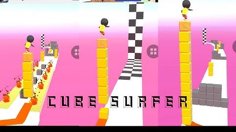 Cube surfer walkthrough | Level 1 gameplay and review