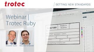 Trotec Ruby® Part 1: Basics Webinar | New Cutting Edge Laser Software