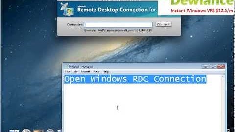 How to Access Windows RDP or RDC from MAC OS
