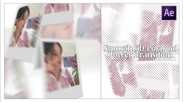 ✧Tutorial Smooth 3D polaroid tower on After Effects✧