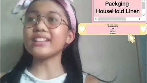 HE   Performance Task #6 Packaging of  Table Runner  Last Part 7 | Jodi Morales