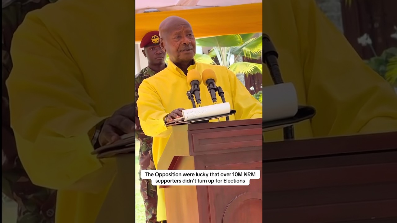 BOBI WINE AND HIS PARTY ARE LUCKY SAYS MUSEVENI