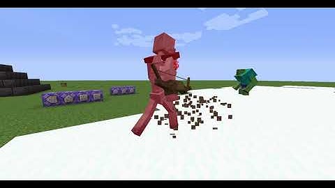 Mutant Zombie Vs Mutant Skeleton - In Minecraft