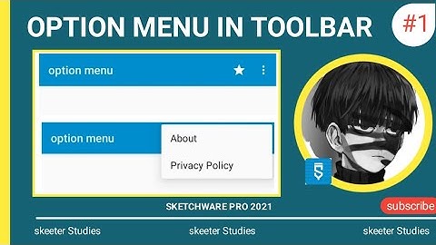 NEW OPTION MENU IN SKETCHWARE PRO