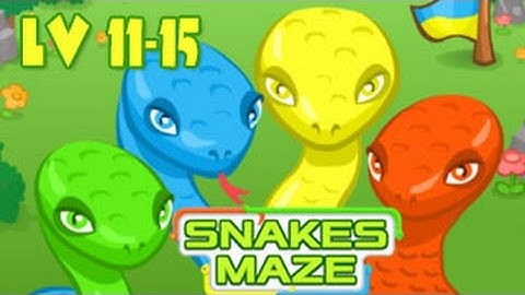 Snakes Maze Walkthrough Level 11-15 （Html5）