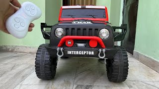 Rc Mahindra Thar Car Unboxing Testing The Power Wheels Ride On Thar Car Shamshad Maker