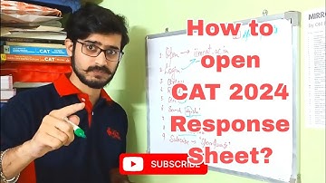 How to open CAT 2024 Response/Answer Sheet? Unofficial CAT 2024 results are out | SpearQuants