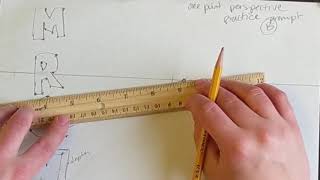 One Point Perspective Prompt B: Vertical Block Letters