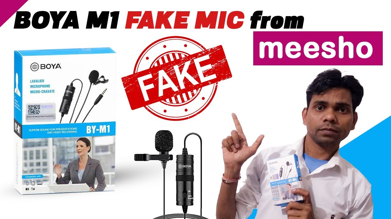 Boya M1 Fake Mic from Meesho I Boya Mic Fake or Original I 