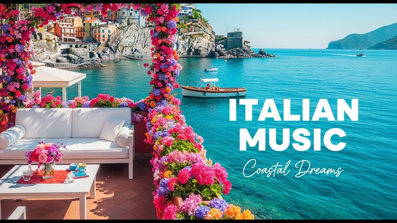 🎶 Cinque Terre Views & Italian Vibes 🎶 2+ Hours Scenic 4K