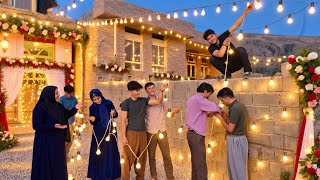 🎉 Wedding lights for Rouhollah and Zahra; the start of a beautiful love story!