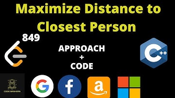 Maximize Distance to Closest Person Leetcode | Leetcode 849 | One pass solution O(N)