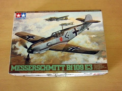 TAMIYA メッサーシュミット Bf109 E 3 1／48 プラモデル - YouTube