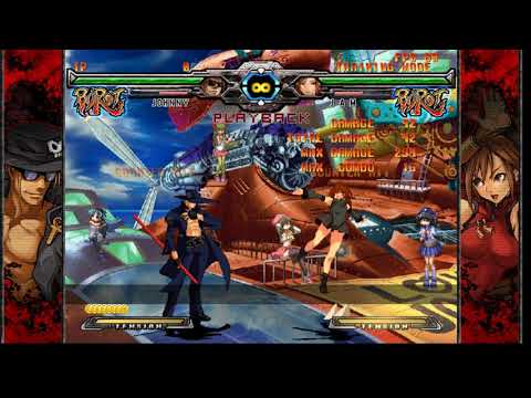 Guilty Gear ACPR Same Frame Glitch - Unchou vs Hououshou LOL