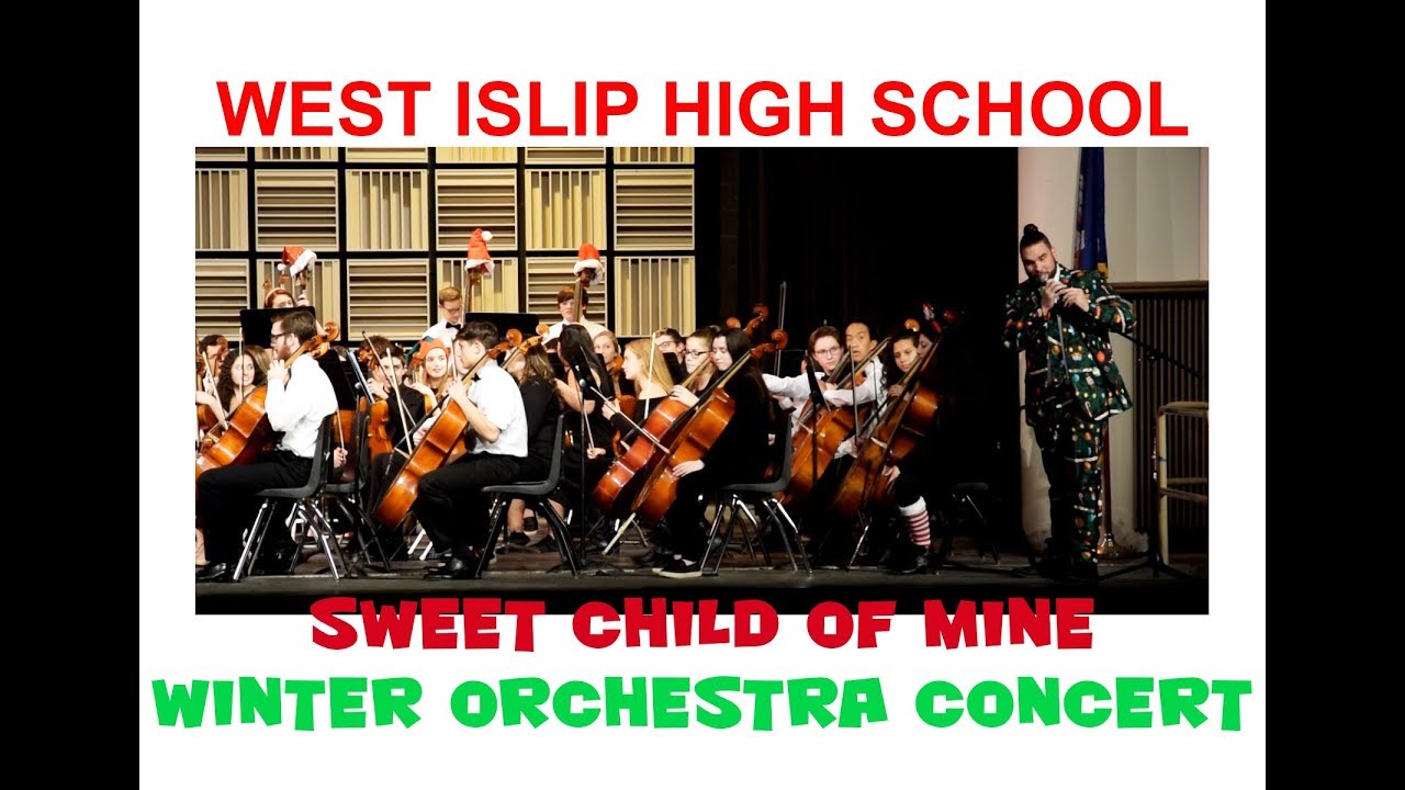 WEST ISLIP HIGH SCHOOL WINTER CONCERT SWEET CHILD OF MINE YouTube