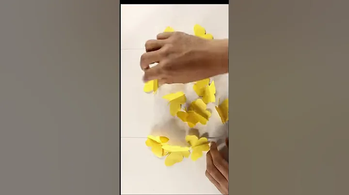 DIY SIMPLE HOME DECOR WALL DECORATION HANGING FLOWER PAPER CRAFT IDEAS - PAPER CRAFT / #Shorts