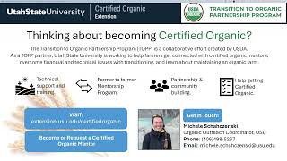 Utah Certified Organic by Utah State University Extension 67 views 1 month ago 13 minutes, 10 seconds