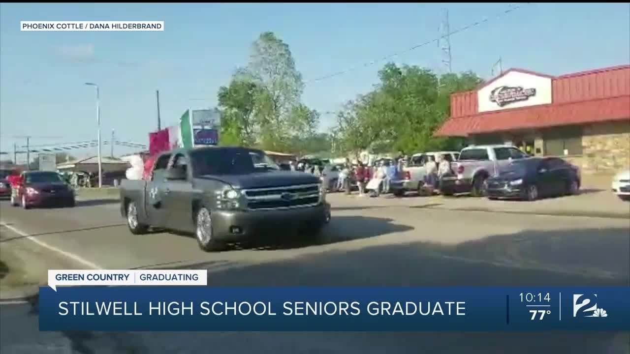 Stilwell High School gives graduates a memorable drivethru ceremony