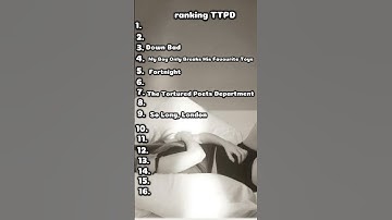 ranking ttpd💜 #ttpd #taylorswift
