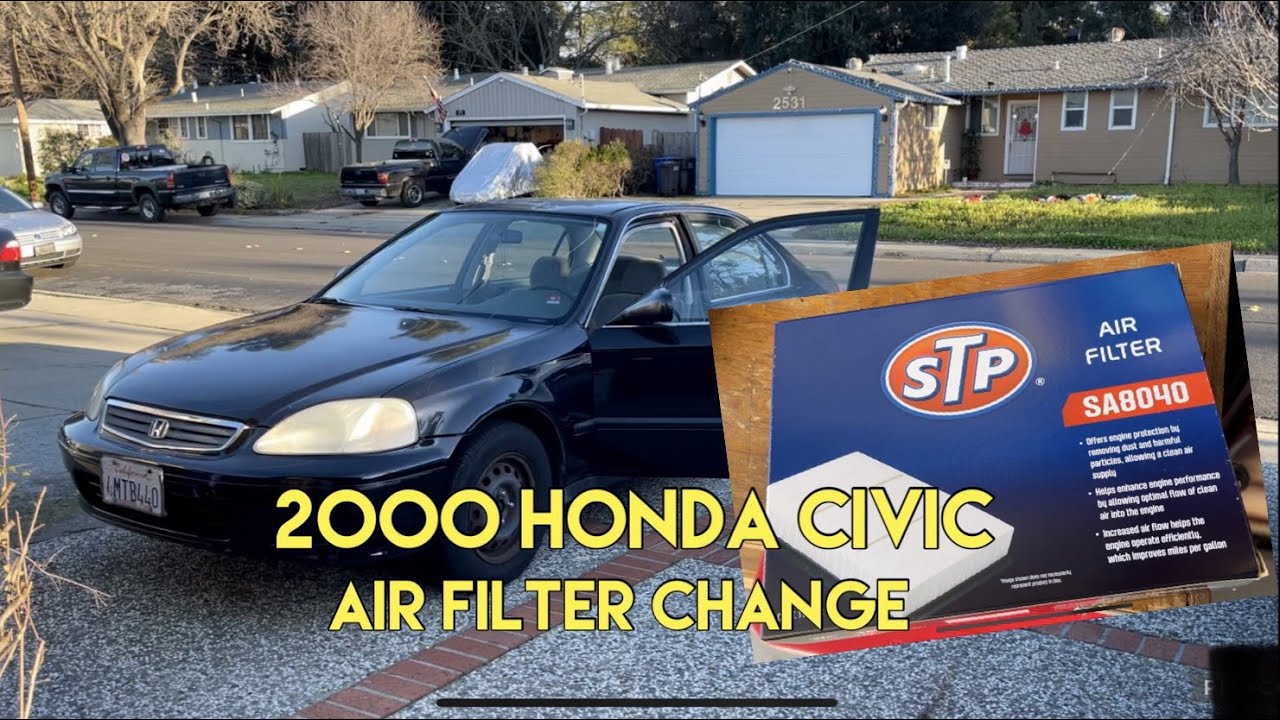 2000 Honda Civic Restoration - Episode 3/ Engine Air Filter Replacement