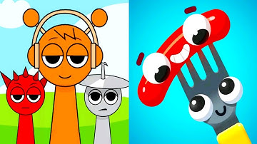 Spranky Run: Horror Game vs Fork N Sausage - Satisfying ASMR Gameplay Max Level