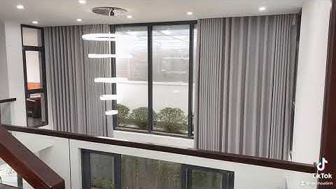 Rèm vải tự động cho cửa lớn thông tầng