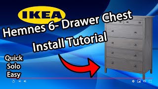 Ikea Hemnes 6- Drawer Chest Install Tutorial