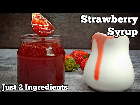 JUST 2 INGREDIENTS Delicious Homemade Strawberry Syrup Recipe  Better Then Hershey39s