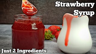 JUST 2 INGREDIENTS Delicious Homemade Strawberry Syrup Recipe | Better Then Hershey's