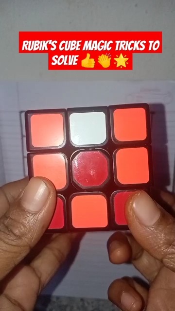 Rubik's cube magic tricks to solve 👍🌟 repeat 8 times Rubik's cube solve ...