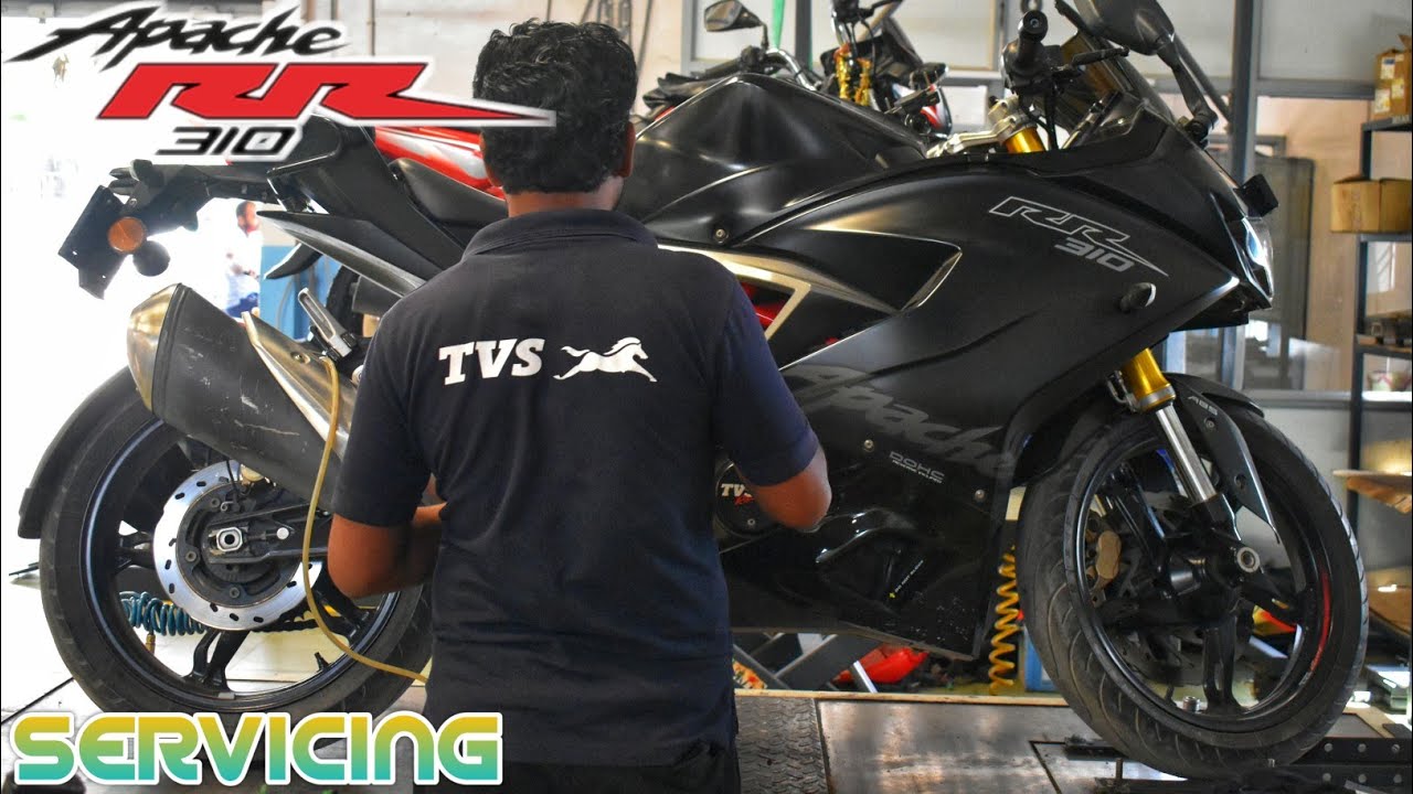 TVS APACHE RR 310 SERVICING//Titanium Black//You Must Watch//Bvjtech