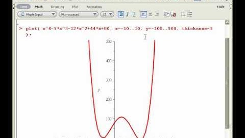 Maple - Basic plotting