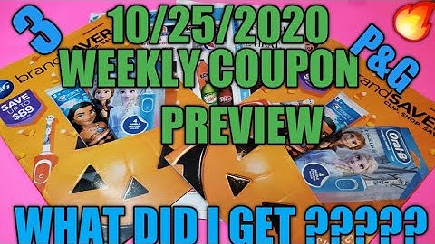WEEKLY COUPON INSERT PREVIEW, 10/25/2020 FIRE P&G, SMART SOURCE/RETAIL ME NOT Couponing This Week