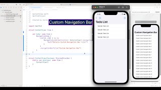 Swiftui Custom Navigationbar