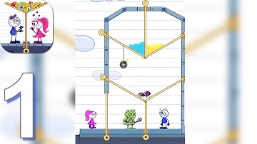 Pencil Boy - Pull The Pin, Rescue Princess - Gameplay Walkthrough Part 1 Levels 1-40 (Android, iOS)