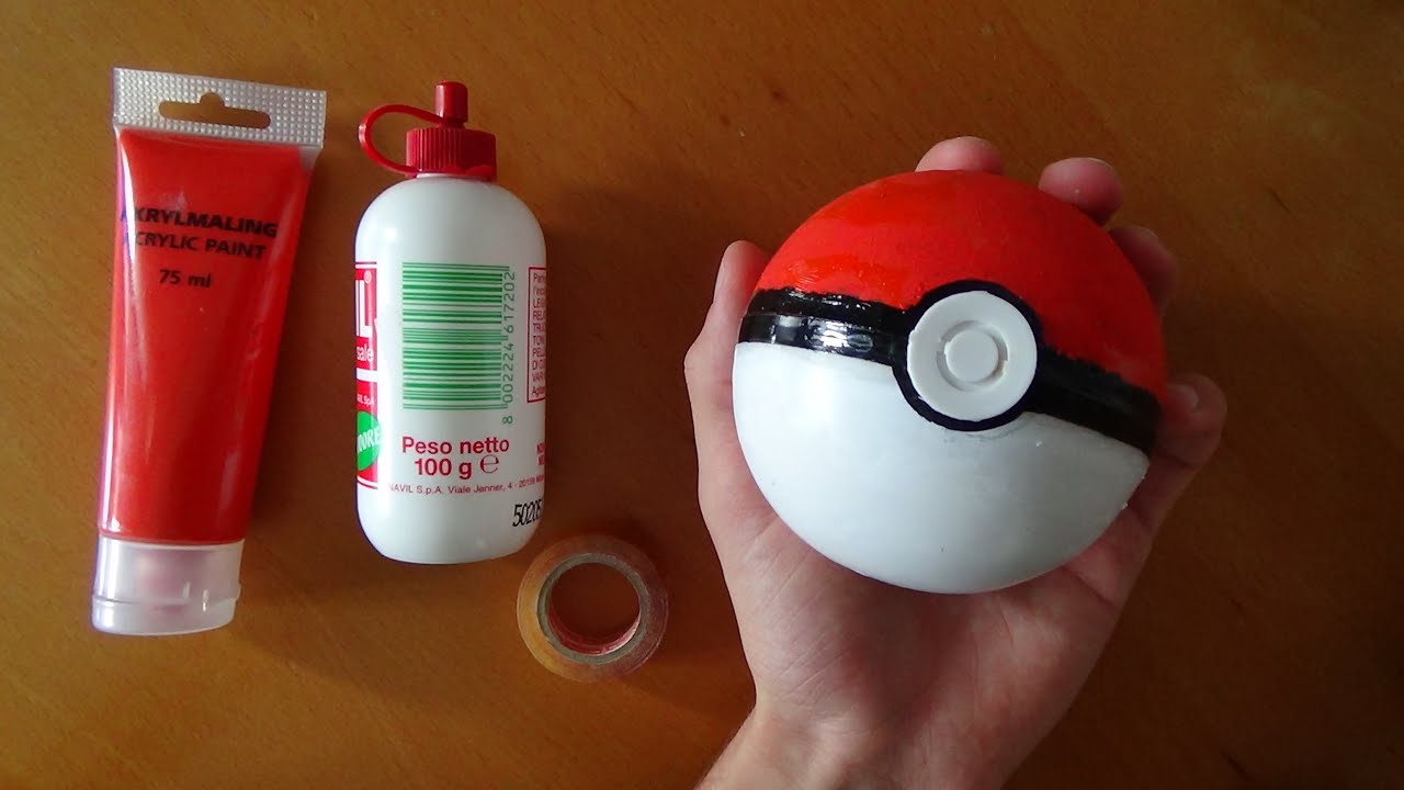 realizzare creare costruire una pokeball making a pokeball pokemon go tutorial artista greco